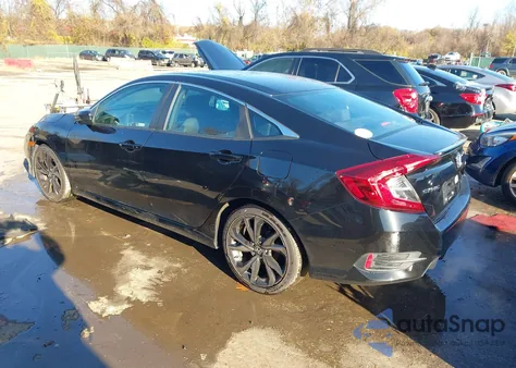 2019 Honda Civic Sport z USA, uszkodzony, nr VIN 2HGFC2F86KH546389